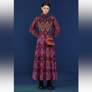 Farm Rio Tapestry Scarf Sweater Dress